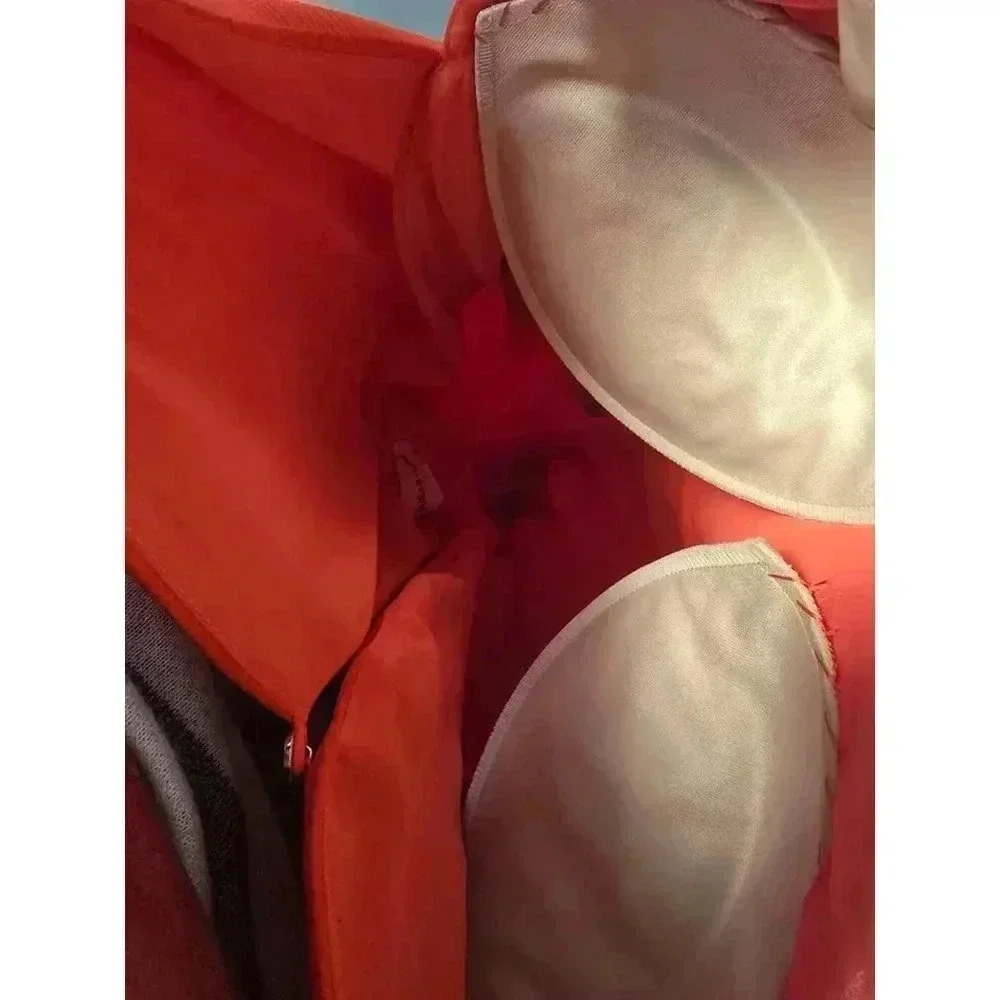 Women's Sugar+LiP2 Jumpsuit, L, orange - Picture 9 of 12